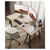 YSAGi Leather Desk Protector, Office Mat, Large Mouse Mat, Non-Slip PU Leather Blotter, Laptop Pad, Waterproof Writing Pad for Office and Home (Eggshell, 47.2\" x 23.6\")