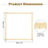 uxcell DIY Canvas Stretcher Bars, 24 x 24 Inch Canvas Frame Wooden Frames Kit Sturdy Stretcher Frames for Oil Paintings Prints Posters