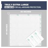 Heavy Duty Underpads 40\"X40\" Super Sized Chucks Pads 180 Grams Disposable Bed Pads with Strength Cloth Backing Extra Absorption Pads for Incontinence (100X100CM, 20 Count, Discreet Packaging)