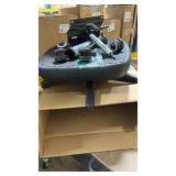 TASALON Multi-Use Footrest Stool Adjustable Height with 360Â° Rolling Lockable Wheels,Rest Ottoman,Office Footrests,Video Game Stool for Gaming for Home Office- Black