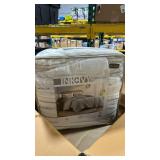 INK+IVY Comforter for Queen Size Bed, Chenille Tufted, Breathable Cotton Comforter Set Queen, All Season Modern Boho Comforter with Farmhouse Bedding Flare, 2 Matching Shams, Queen White/Navy 3 Piece