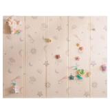 Nuby Reversible Baby Floor Mat, 77\" x 58\" - Foldable and Lightweight Baby Play Mat for Floor - Easy Storage and Travel - Stars and Sky