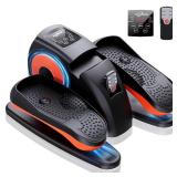 Under Desk Elliptical Machine, Electric Ellipse Leg Exerciser as Seen on Tv for Seniors with 12 Adjustable, Portable Quiet Elliptical Machine, Seated Pedal Exerciser with Remote Control (Orange)