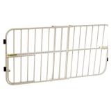 Carlson Lil Tuffy Metal Expandable Gate White, 38 x 1 x 18