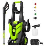 Pressure Washer, Power Washer with 4 Quick Connect Nozzles, High Pressure Cleaning Machine with Foam Cannon for Cars/Fences/Driveways/Patios/Home Cleaning