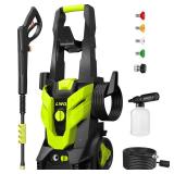 Pressure Washer, Power Washer with 4 Quick Connect Nozzles, High Pressure Cleaning Machine with Foam Cannon for Cars/Fences/Driveways/Patios/Home Cleaning