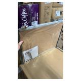 Board2by Cork Board Bulletin Board 24\" x 18\", Black/Sliver Aluminium Framed Corkboard, Office Board for Wall Decor, Large Wall Mounted Notice Pin Board with 18 Push Pins for School, Home & Office