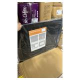 Board2by Black Cork Board Bulletin Board with Linen, Wood Framed 24\" x 18\" Corkboard, Office Board for Wall Decor, Wall Mounted Pin Board Picture Board with 20 Pushpins for School, Home & Office