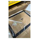 Board2by Black Cork Board Bulletin Board with Linen, Wood Framed 24\" x 18\" Corkboard, Office Board for Wall Decor, Wall Mounted Pin Board Picture Board with 20 Pushpins for School, Home & Office