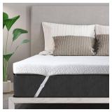 3 Inch Gel Memory Foam Mattress Topper Queen Size High Density Cooling Pad Pressure Relief Bed Topper (with Removable & Washable Bamboo Cover)