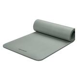 Retrospec Solana Yoga Mat 1/2\" Thick w/Nylon Strap for Men & Women - Non Slip Excercise Mat for Yoga, Pilates, Stretching, Floor & Fitness Workouts, Sage