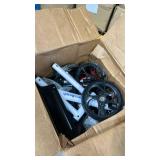 Economy Knee Scooter Steerable Knee Walker for Foot Injuries Compact Crutch Alternative with Dual Braking System (Red)