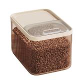 BXEBUI Airtight Pet Food Storage Container, Up to 30 lbs, For Dog Cat and Other Pet Food Storage Bin with Measuring Cup (Transparent, 30 pounds)