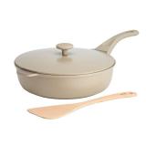 Goodful All-in-One Pan, Multilayer Nonstick, High-Performance Cast Construction, Multipurpose Design Replaces Multiple Pots and Pans, Dishwasher Safe Cookware, 11-Inch, 4.4-Quart Capacity, Linen