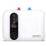 110V-120V 1.5Kw Instant Electric Hot Water Heater Under Kitchen Small Tank 2.5-3.0 Gallon Storage,Rv Trailer Instant Counter Compact Point-of-Use,2 PCs 16â Long 1/2âFIP Stainless Steel Water