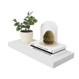 WELLAND Simons Floating Wall Shelf Ledge Shelves, 18-Inch, White