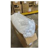 King Size Mattress Topper for Back Pain, Cooling Extra Thick Mattress Pad Cover with 8-21 inch Deep Pocket, Plush Pillow Top Mattress Topper Overfilled with Down Alternative, King Size, White