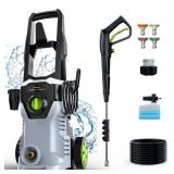 Pressure Washer, Power Washer with Foam Cannon High Pressure Washer for Cars, Fences, Patios, Decks, Patios and Driveway Powerwasher