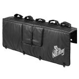 NIKLEBERRY Heavy Duty Tailgate Protection Pad with Pockets & Carrying Case â Waterproof Foldable Tailgate Pad with 4 Mounting straps Holds 5 Mountain bikes, Ebikes, BMX Bikes Fits Most Truck Tail