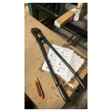 MAXPOWER Bolt Cutter 30 inch, Max Jaw Opening 13/16\", Heavy Duty Metal Cutters with Ergonomic Rubber Long Handle