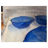 Blue Acrylic Fish Serving Bowls