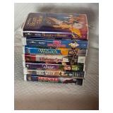 Vintage stack of VHS tapes, primarily Disney films.