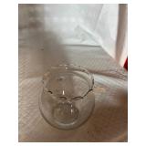 Small Beautiful Clear Glass Flower Vase.