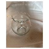 Small Beautiful Clear Glass Flower Vase.