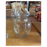 Clear Glass Flower Vase.