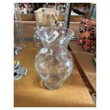 Clear Glass Flower Vase.