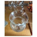 Clear Glass Flower Vase.