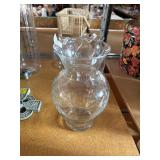 Clear Glass Flower Vase.
