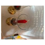 Lot of Decorative Plates And Spinning Organizer.