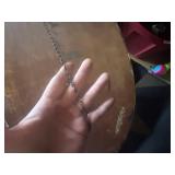 Pyrography Wooden Round Plaque Grapes Leaves Fruit