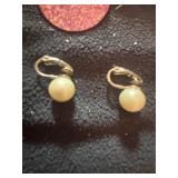 Pink & Pearl Earrings