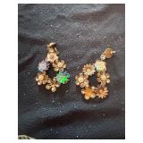 Flower Hoop Earrings