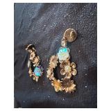 Flower Hoop Earrings