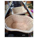 2 Woven Baskets for Decor
