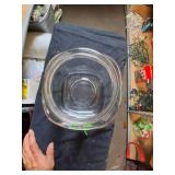 Glass Santa Cookie Jar