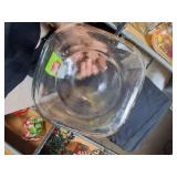 Glass Santa Cookie Jar