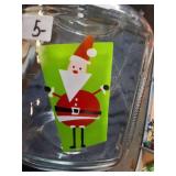 Glass Santa Cookie Jar