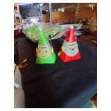 Elf & Santa Light up Ornaments