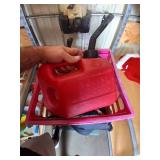 2 Red Gas Cans