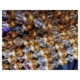 Gold & Clear Beads for Christmas Tree