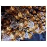 Gold & Clear Beads for Christmas Tree