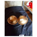 Vintage Bronze Christmas Bell Ornaments