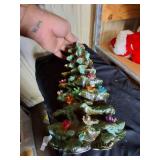 Vintage Handmade Clay Christmas Tree