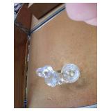 Glass Bunny w/ Basket Decor