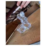 Glass Bunny w/ Basket Decor