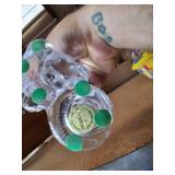 Glass Bunny w/ Basket Decor